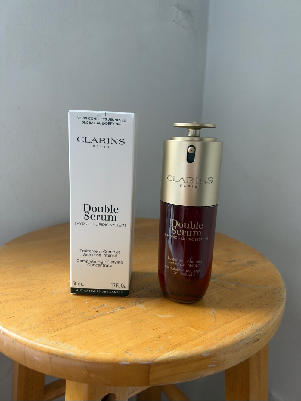 Clarins Double Serum Light Texture Age-Defying Facial Serum, 1.7 fl oz